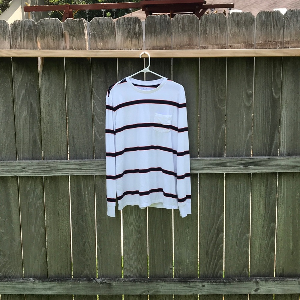 Brand New! Men’s Gap Long-Sleeve Tee White Size L
